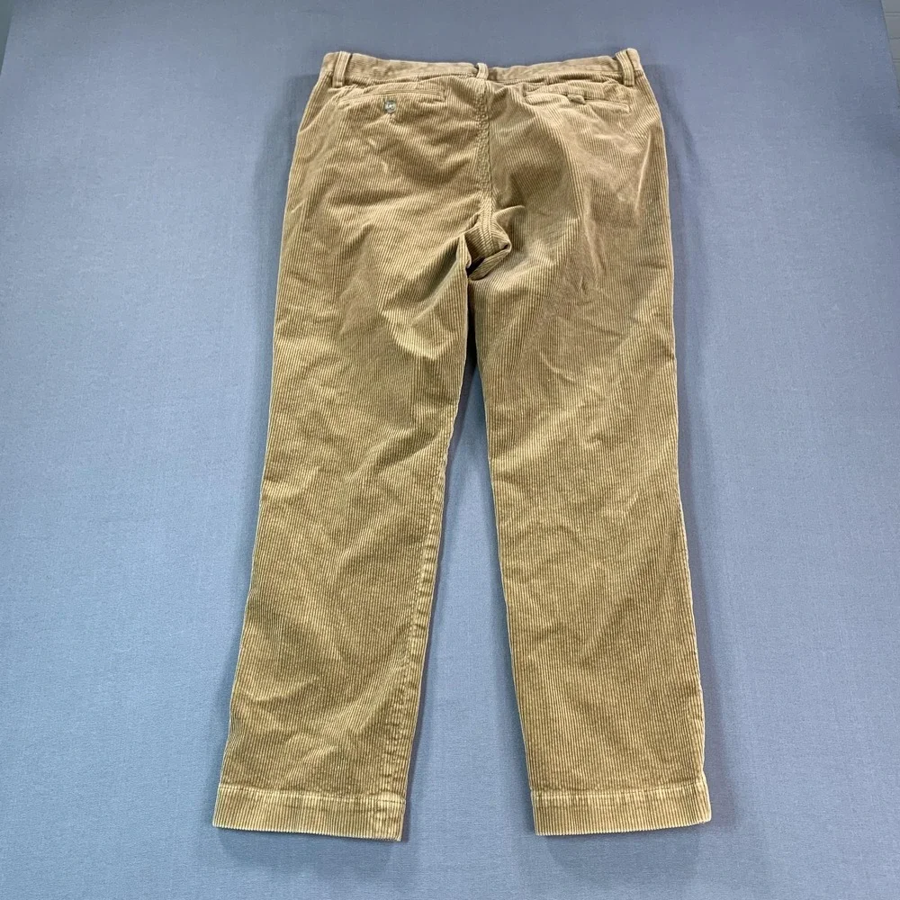 Polo Ralph Lauren Pants Mens 33x30 (33x29) Brown Corduroy Chino Stretch Straight